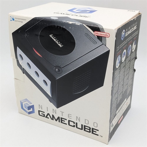 GameCube - Jet Black - Original Box - Console - SNR DE11352680 (B Grade) (Used)